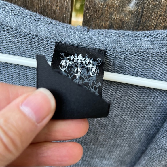 Niki Biki Wool Blend Ombre Hooded Cardigan Sweater Sz M - Picture 7 of 16